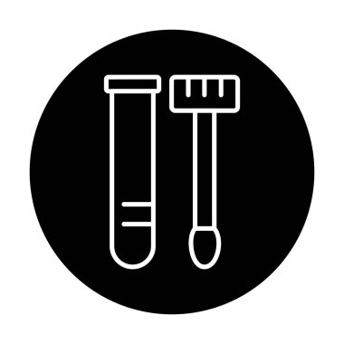 Örnek test web simgesi, vektör illüstrasyonu