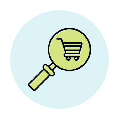 çevrimiçi alışveriş vektörü illüstrasyonu 