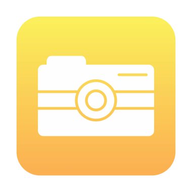 Kamera. Web simgesi basit illüstrasyon 
