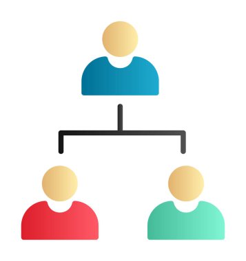 Çalışma Yönetimi vektör simgesi modern basit illüstrasyon