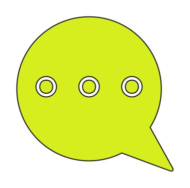 konuşma balonu simgesi, vektör illüstrasyon tasarımı