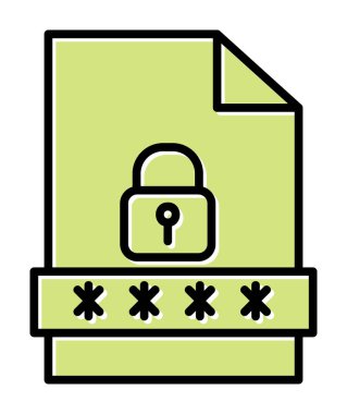 Dosya Parolası vektör çizimi