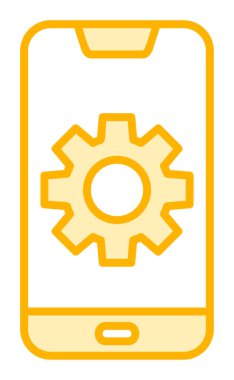 Mobil Ayar Simge vektör çizimi