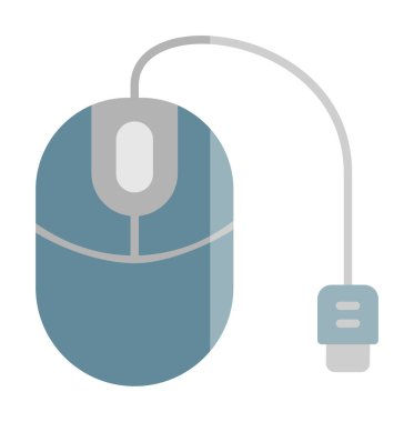 bilgisayar faresi, basit simge vektör çizimi 