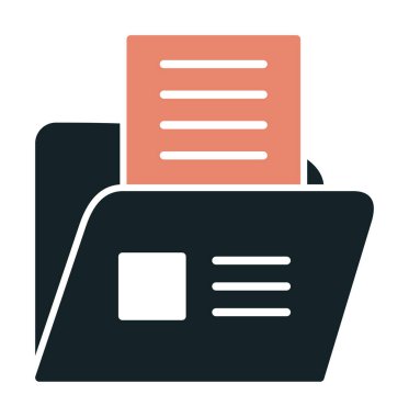 klasör renkli vektör simgesi 