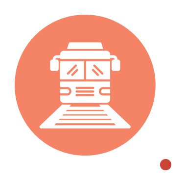 tren simgesi vektör illüstrasyonu 