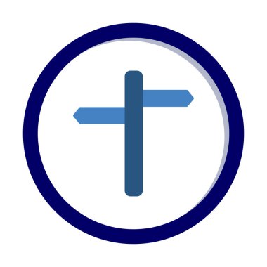 iki yönlü ikon. Vektör illüstrasyonu, düz tasarım