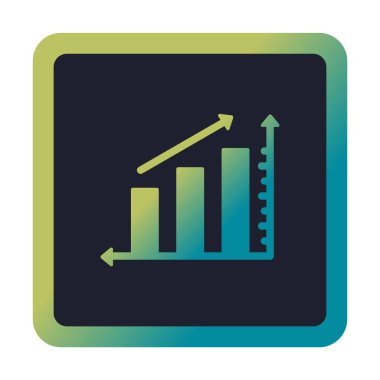 Grafik. Web simgesi basit illüstrasyon 