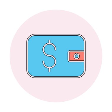 cüzdan web simgesi basit illüstrasyon