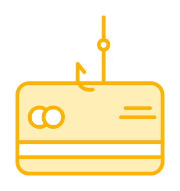  phishing satır simgesi, güvenlik ve hack, vektör grafikleri