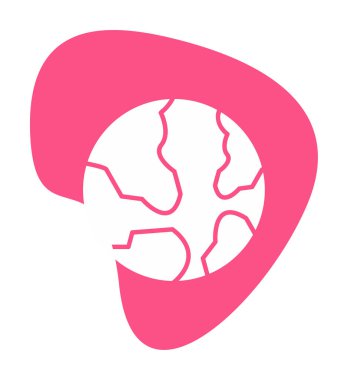 Dünya web simgesi vektör illüstrasyonu