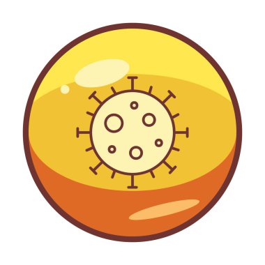 Corona virüsü, covid 19 salgın ikonu