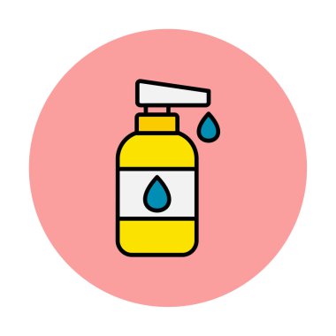 Bebek losyonu web simgesi, vektör illüstrasyonu 