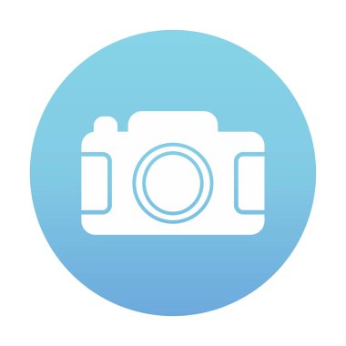 Kamera. Web simgesi basit illüstrasyon 