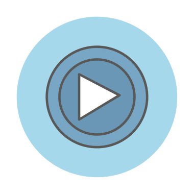 Oynatma düğmesi vektör çizimi