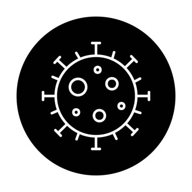 Corona virüsü, covid 19 salgın ikonu