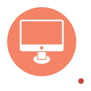 Ekran simgesi vektör illüstrasyonunu izle
