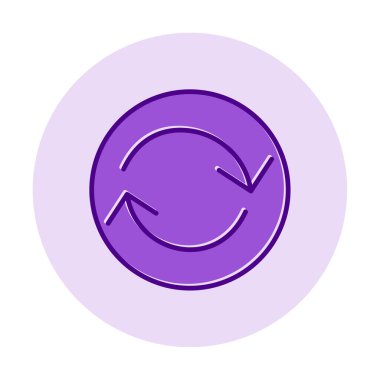 Modern simgenin vektör illüstrasyonu              