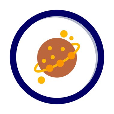 Gezegenler simgesi, vektör illüstrasyonu