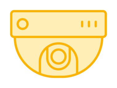 CCTV kamerası. Web simgesi basit illüstrasyon