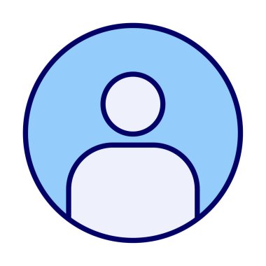 kullanıcı simgesi işaret vektörü çizimi 