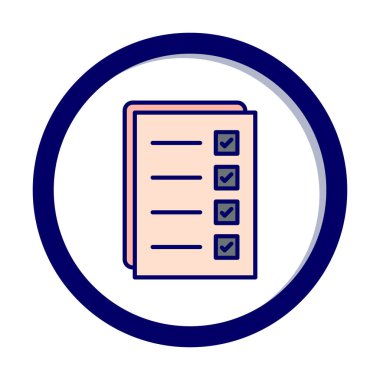 Kontrol listesi vektör illüstrasyonu