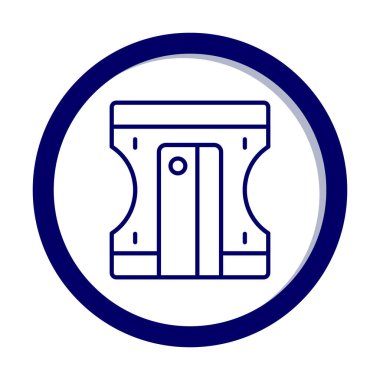 Kalem kalemtıraş simge vektör çizim