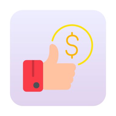 Basit En İyi Fiyat simgesi, vektör illüstrasyonu