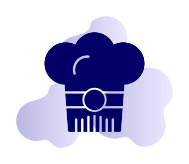 Şef şapka web simgesi beyaz arkaplanda izole edildi