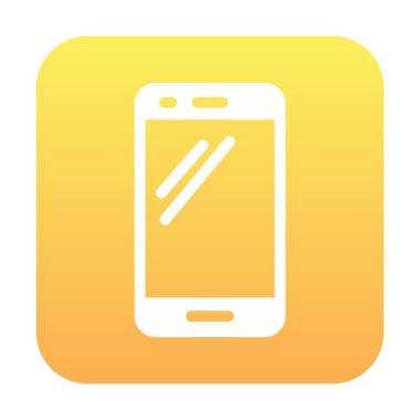 Akıllı telefon simgesi. özet vektör illüstrasyonu 