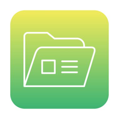 klasör renkli vektör simgesi 