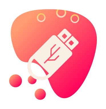 Web için usb flash simgesi.