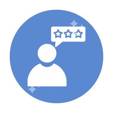 Müşteri İncelemesi, geribildirim ikonu vektör çizimi