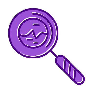 Büyüteç simgesi. Arama tuşu, renkli vektör illüstrasyonu 