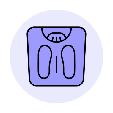 Ağırlık Ölçekleme simge vektör illüstrasyon grafik tasarımı