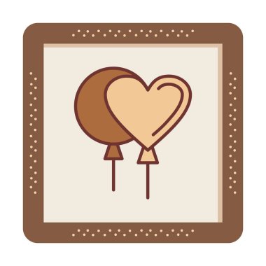 balonlar web basit illüstrasyon, parti konsepti