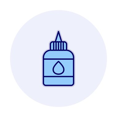 sıvı yapıştırıcı şişe ikonu vektör illüstrasyonu, yapıştırıcı logosu kavramı         