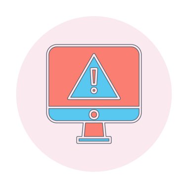 ünlem işareti, uyarı simgesi vektör illüstrasyonu