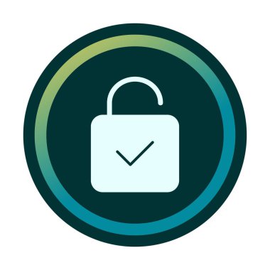 Beyaz arkaplanda asma kilit vektör çizimi