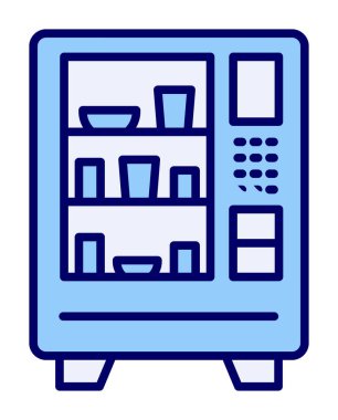 Otomat Web simgesi, vektör illüstrasyonu 