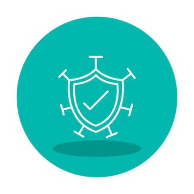 Koruma kalkanı ikonu vektör illüstrasyon tasarımı