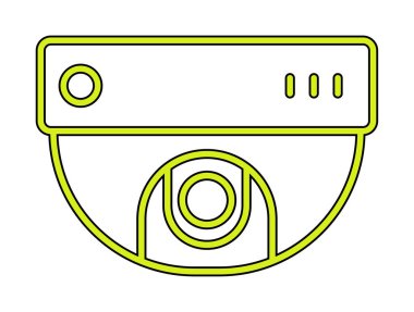 CCTV kamerası. Web simgesi basit illüstrasyon