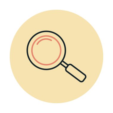 Büyüteç, modern simge, Arama kavramının vektör illüstrasyonu             