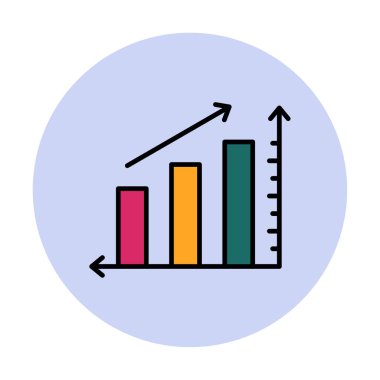 Grafik. Web simgesi basit illüstrasyon 