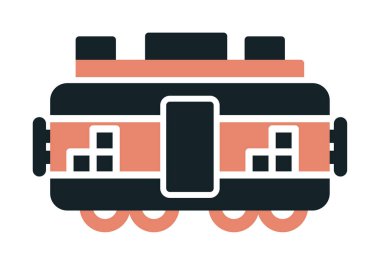 Tren kargosunun vektör çizimi