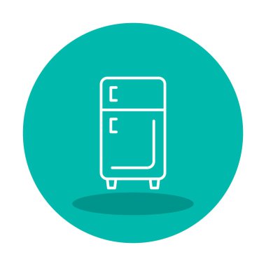 buzdolabı vektör simgesi çizelgesi çizimi