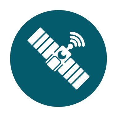 Uydu Simgesi, vektör illüstrasyonu