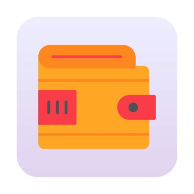 cüzdan web simgesi basit illüstrasyon