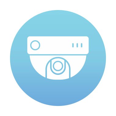 CCTV kamerası. Web simgesi basit illüstrasyon