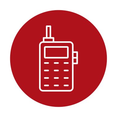 eski telefon simgesini, vektör çizim